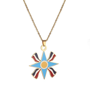 Assyrian Flag Necklace