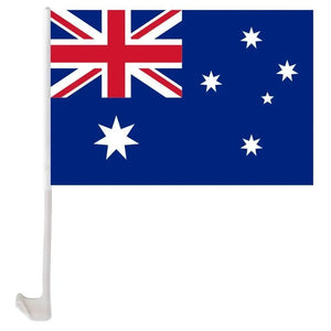 Australia Car Flag with Window Clip and Pole - Flag for Car Window