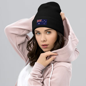 Australia Flag Beanie - Embroidered Winter Hat