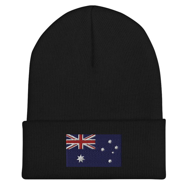 Australia Flag Beanie - Embroidered Winter Hat