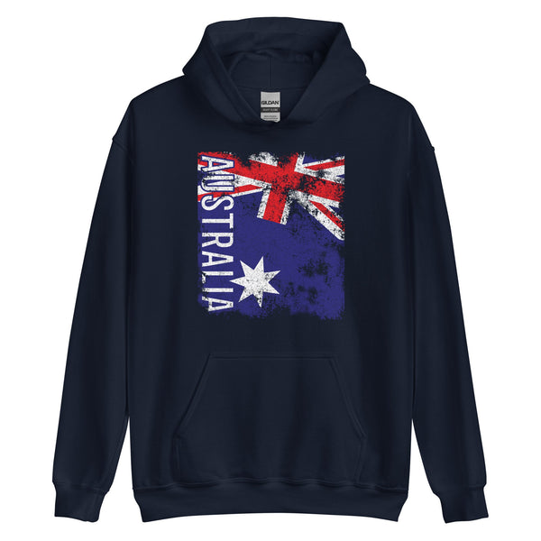 Australia Flag Distressed Hoodie