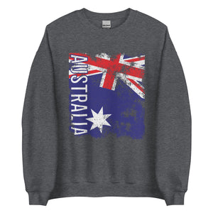 Australia Flag Distressed Sweatshirt