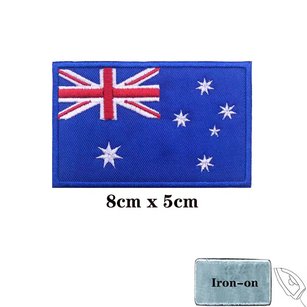 Australia Flag Patch - Iron On/Hook & Loop Patch