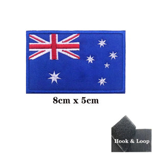 Australia Flag Patch - Iron On/Hook & Loop Patch