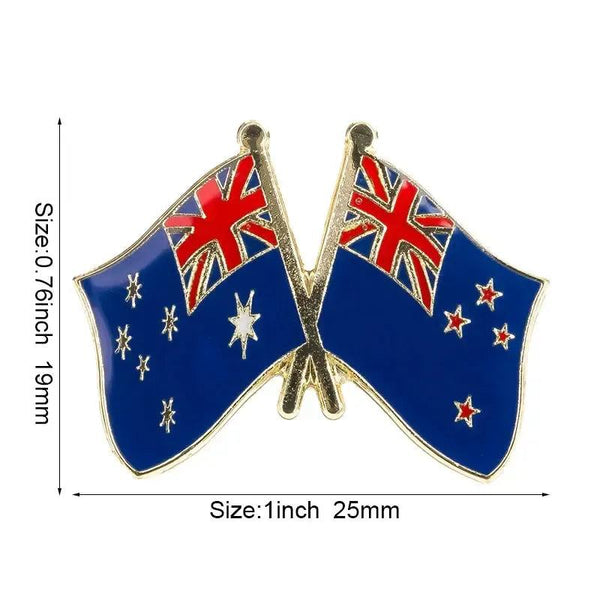 Australia Friendship Flag Lapel Pin Collection - Enamel Pin Flag