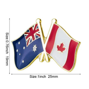 Australia Friendship Flag Lapel Pin Collection - Enamel Pin Flag