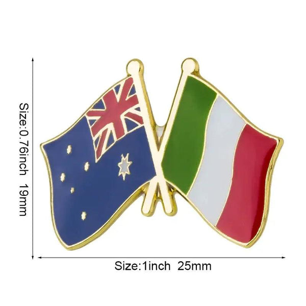 Australia Friendship Flag Lapel Pin Collection - Enamel Pin Flag