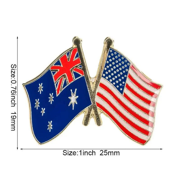 Australia Friendship Flag Lapel Pin Collection - Enamel Pin Flag