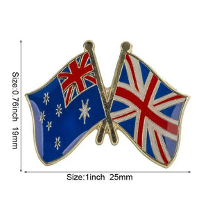Australia Friendship Flag Lapel Pin Collection - Enamel Pin Flag