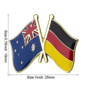 Australia Friendship Flag Lapel Pin Collection - Enamel Pin Flag