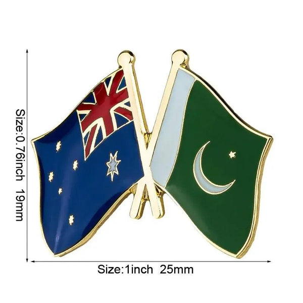 Australia Friendship Flag Lapel Pin Collection - Enamel Pin Flag