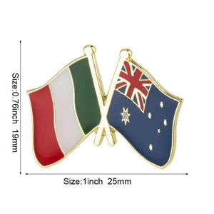 Australia Friendship Flag Lapel Pin Collection - Enamel Pin Flag