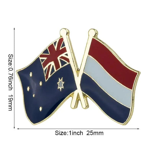 Australia Friendship Flag Lapel Pin Collection - Enamel Pin Flag