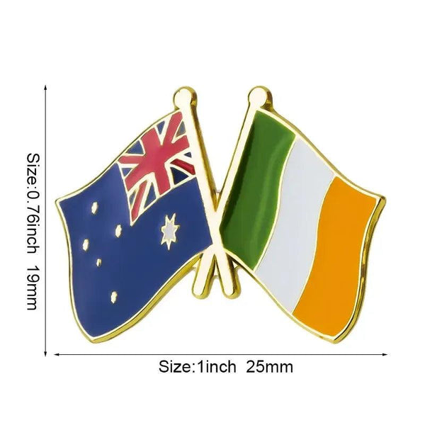 Australia Friendship Flag Lapel Pin Collection - Enamel Pin Flag