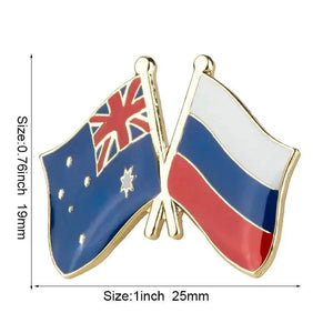 Australia Friendship Flag Lapel Pin Collection - Enamel Pin Flag