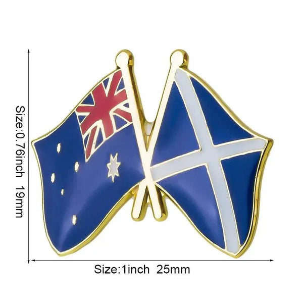 Australia Friendship Flag Lapel Pin Collection - Enamel Pin Flag