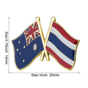 Australia Friendship Flag Lapel Pin Collection - Enamel Pin Flag