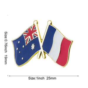 Australia Friendship Flag Lapel Pin Collection - Enamel Pin Flag