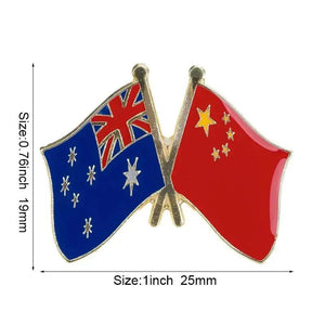 Australia Friendship Flag Lapel Pin Collection - Enamel Pin Flag
