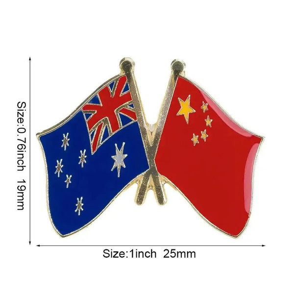 Australia Friendship Flag Lapel Pin Collection - Enamel Pin Flag