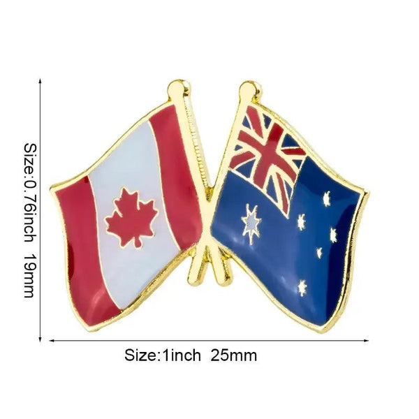 Australia Friendship Flag Lapel Pin Collection - Enamel Pin Flag