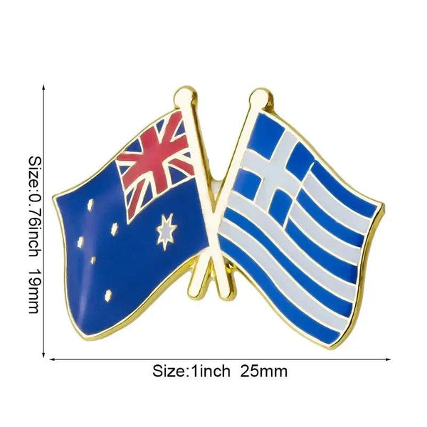 Australia Friendship Flag Lapel Pin Collection - Enamel Pin Flag