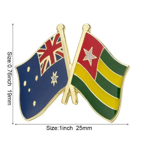 Australia Friendship Flag Lapel Pin Collection - Enamel Pin Flag