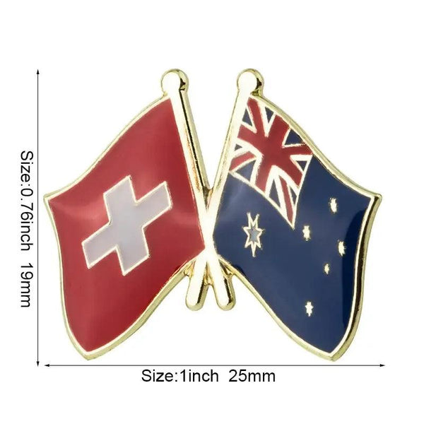 Australia Friendship Flag Lapel Pin Collection - Enamel Pin Flag