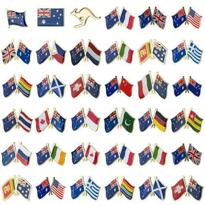 Australia Friendship Flag Lapel Pin Collection - Enamel Pin Flag