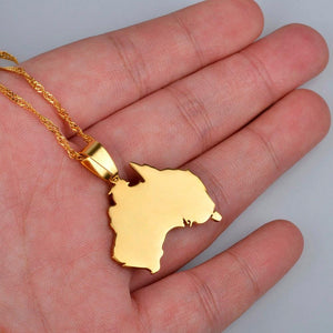 Australia Map Necklace
