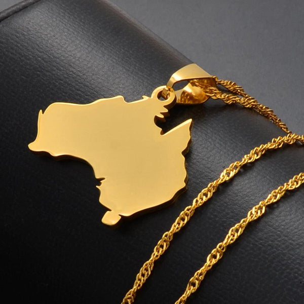 Australia Map Necklace