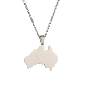 Australia Map Necklace