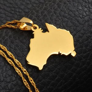 Australia Map Necklace