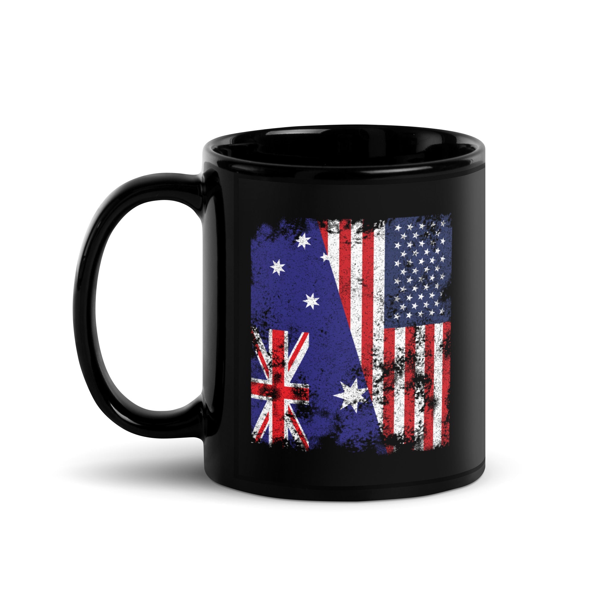 Australia USA Flag - Half American Mug