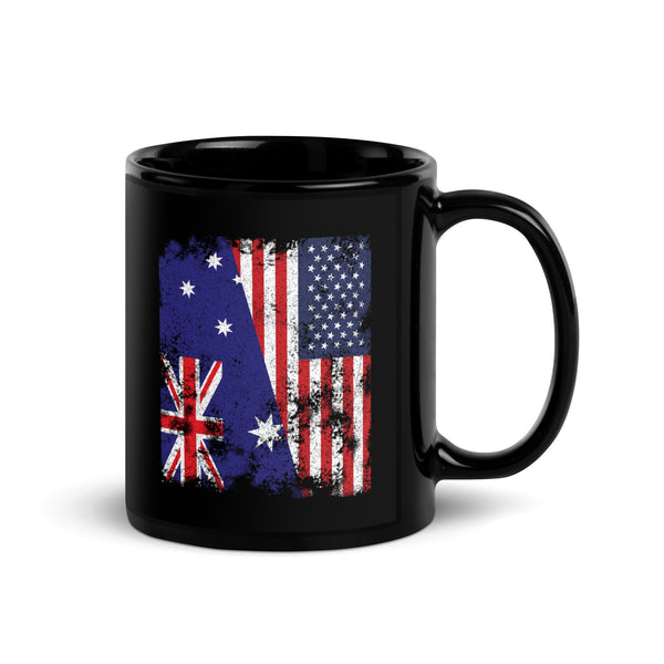 Australia USA Flag - Half American Mug
