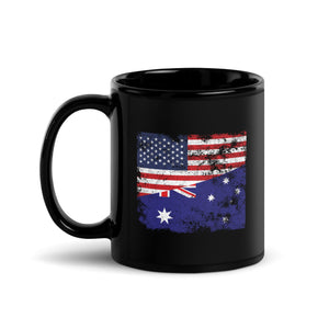 Australia USA Flag Mug