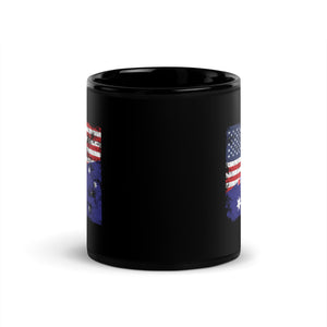 Australia USA Flag Mug