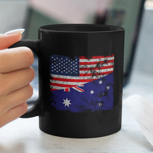 Australia USA Flag Mug