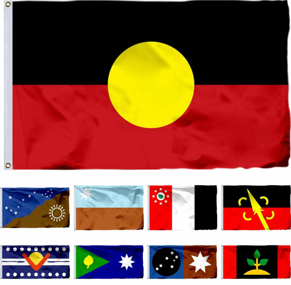 Australian Aboriginal Flags - 90x150cm(3x5ft) - 60x90cm(2x3ft)