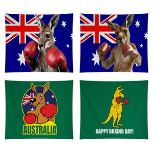 Australian Boxing Kangaroo Flags - 90x150cm(3x5ft) - 60x90cm(2x3ft)