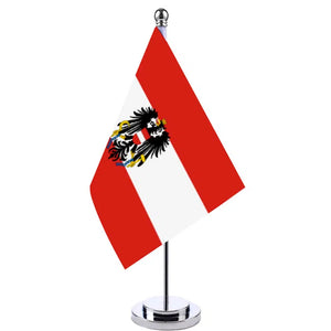 Austria Coat of Arms Desk Flag - Small Office Table Flag