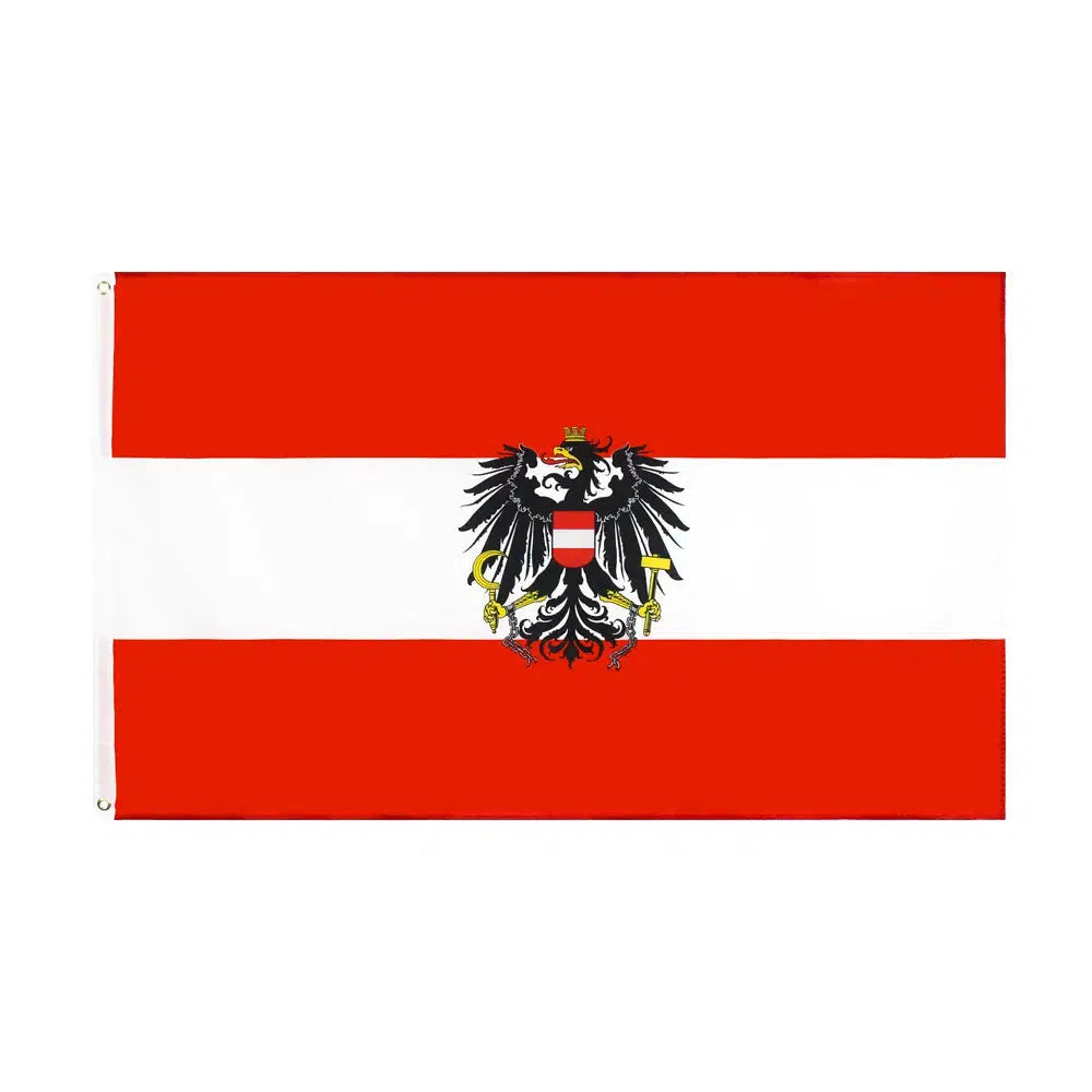 Austria Coat of Arms Flag - 90x150cm(3x5ft) - 60x90cm(2x3ft)