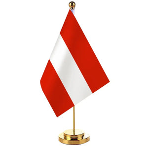 Austria Desk Flag - Small Office Table Flag