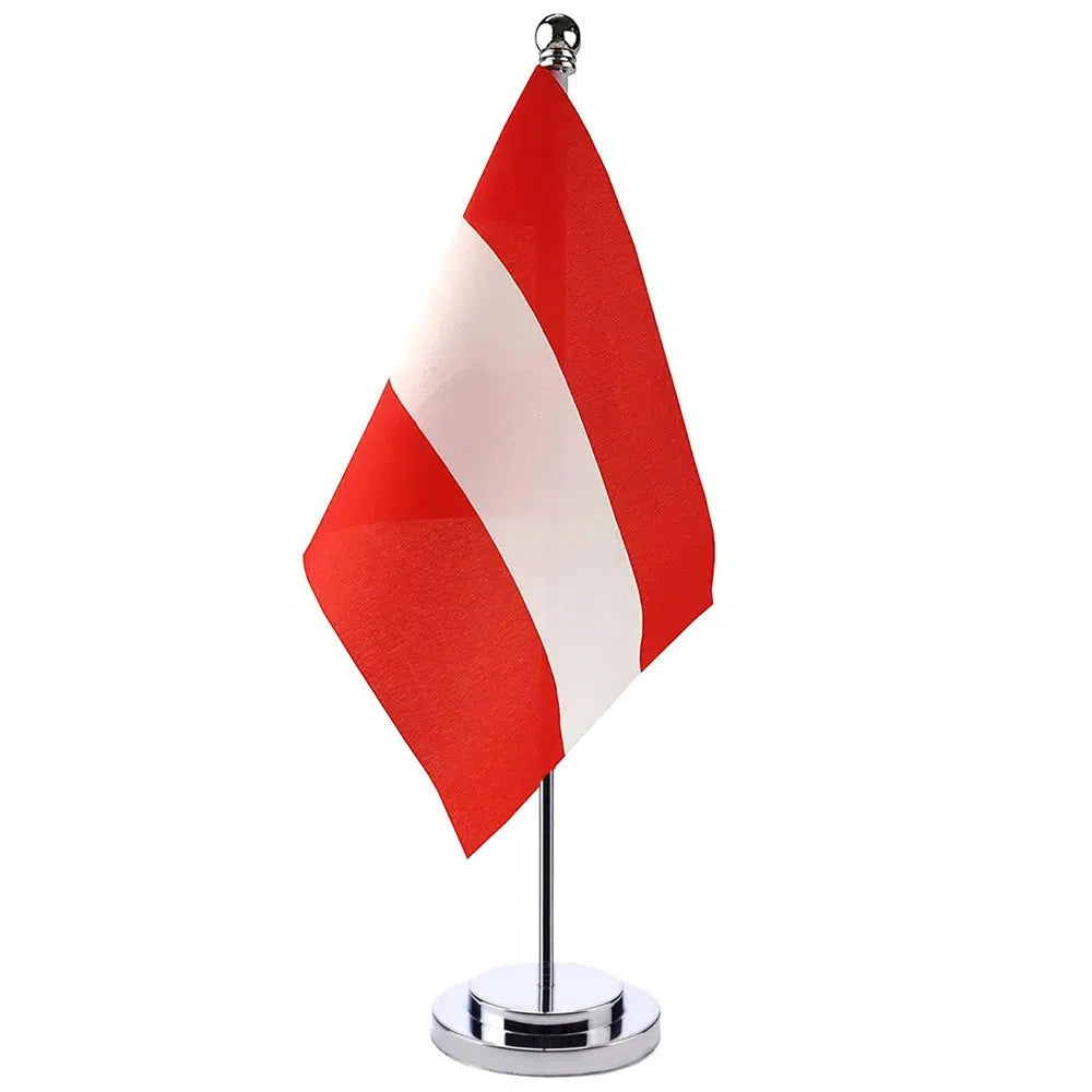 Austria Desk Flag - Small Office Table Flag