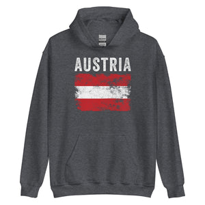 Austria Flag Distressed - Austrian Flag Hoodie