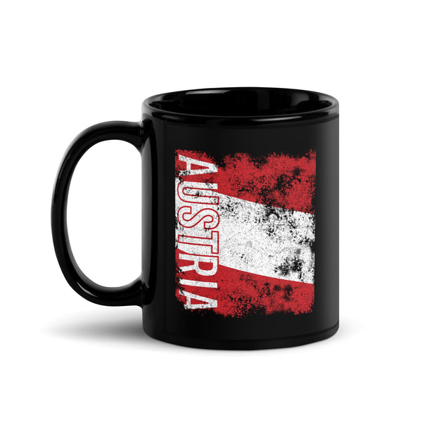 Austria Flag Distressed Mug