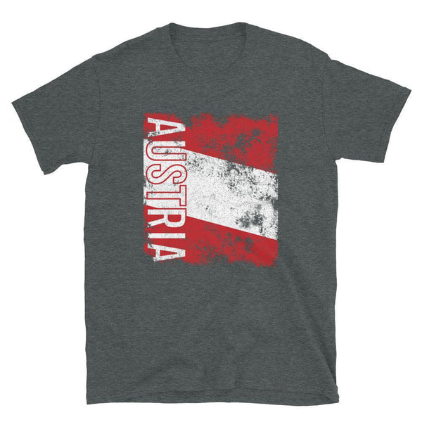 Austria Flag Distressed T-Shirt