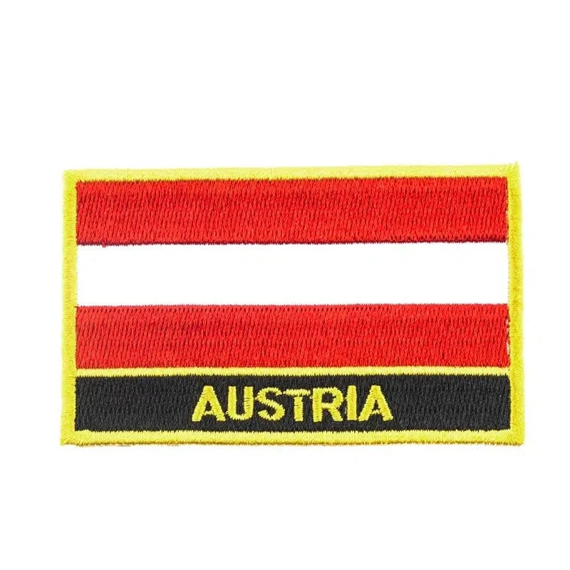 Austria Flag Patch - Sew On/Iron On Patch