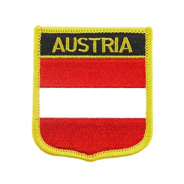 Austria Flag Patch - Sew On/Iron On Patch