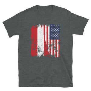 Austria USA Flag - Half American T-Shirt